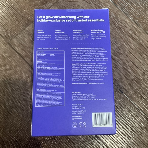 Curology Winter Skin Wishlift Guft Set. Skincare Set. New! - Picture 2 of 4